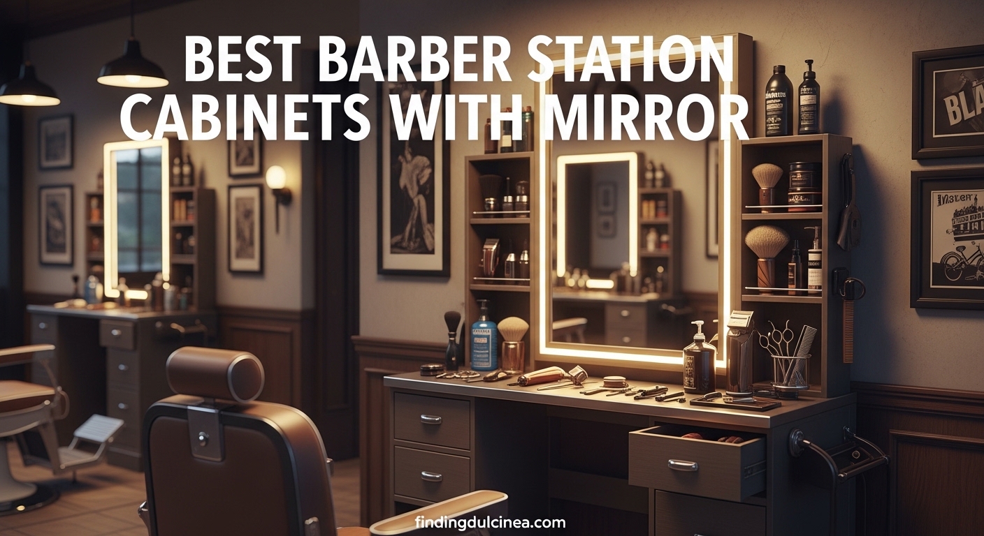 Best Barber Station Cabinets with Mirror