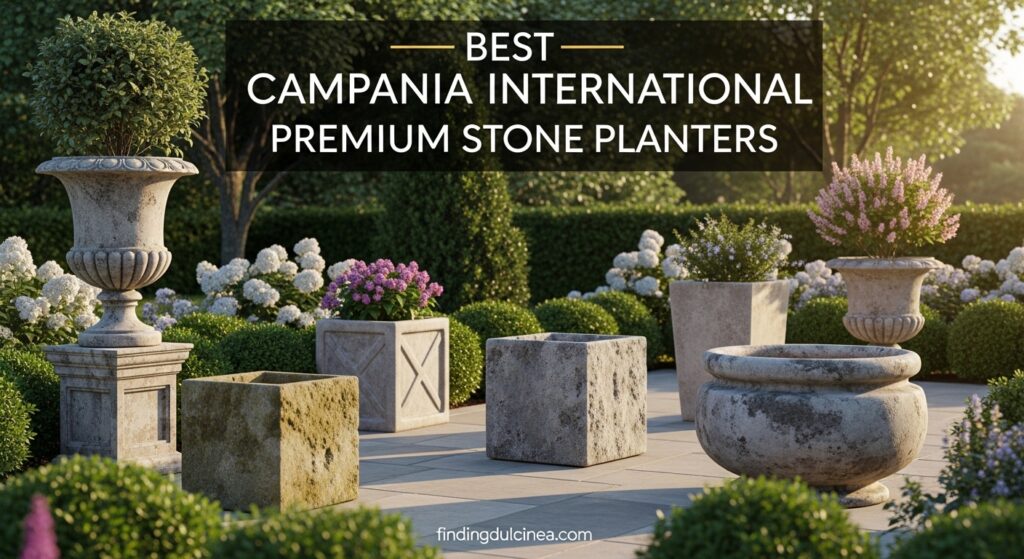 Current image: Best Campania International Premium Stone Planters