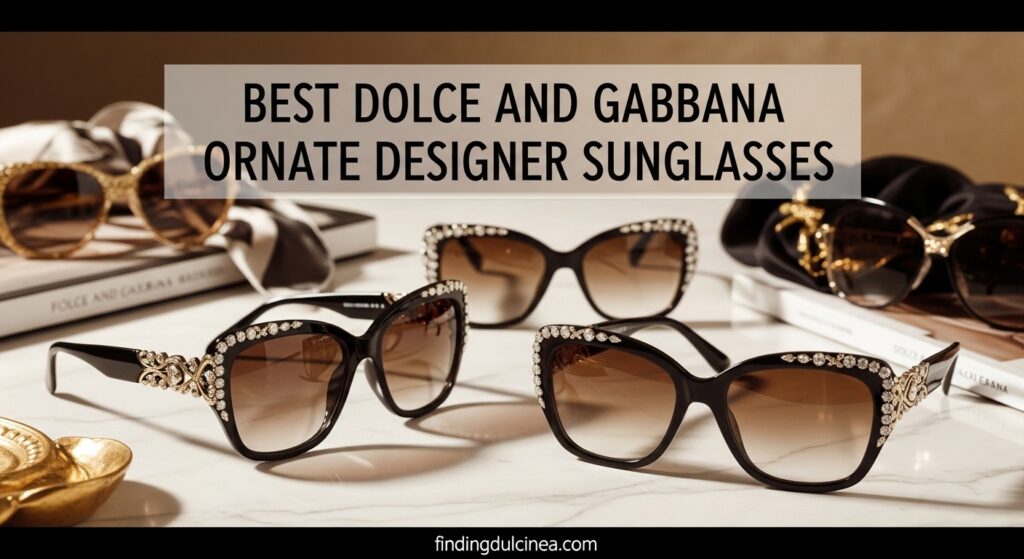Current image: Best Dolce and Gabbana Ornate Designer Sunglasses