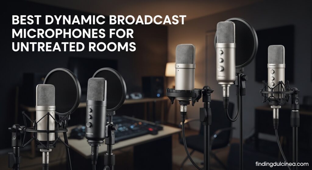 Best Dynamic Broadcast Microphones for Untreated Rooms