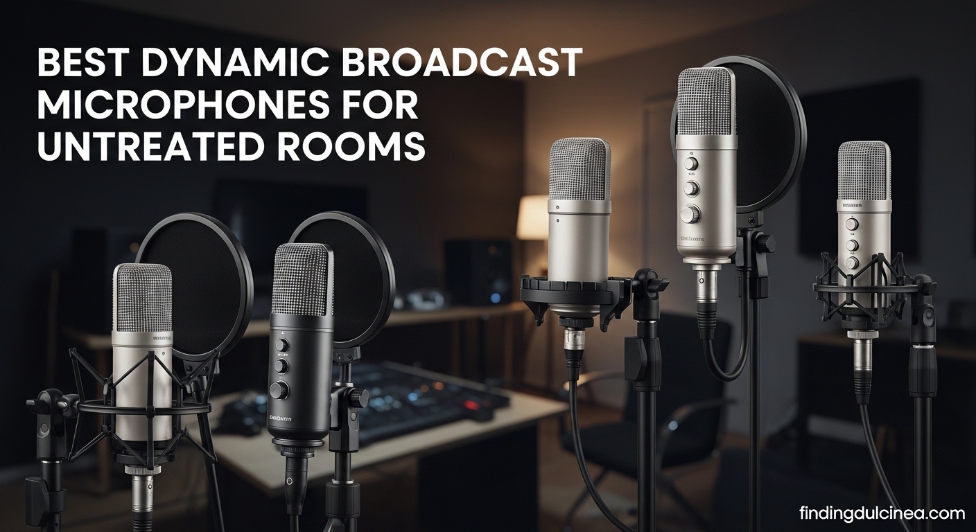Best Dynamic Broadcast Microphones for Untreated Rooms