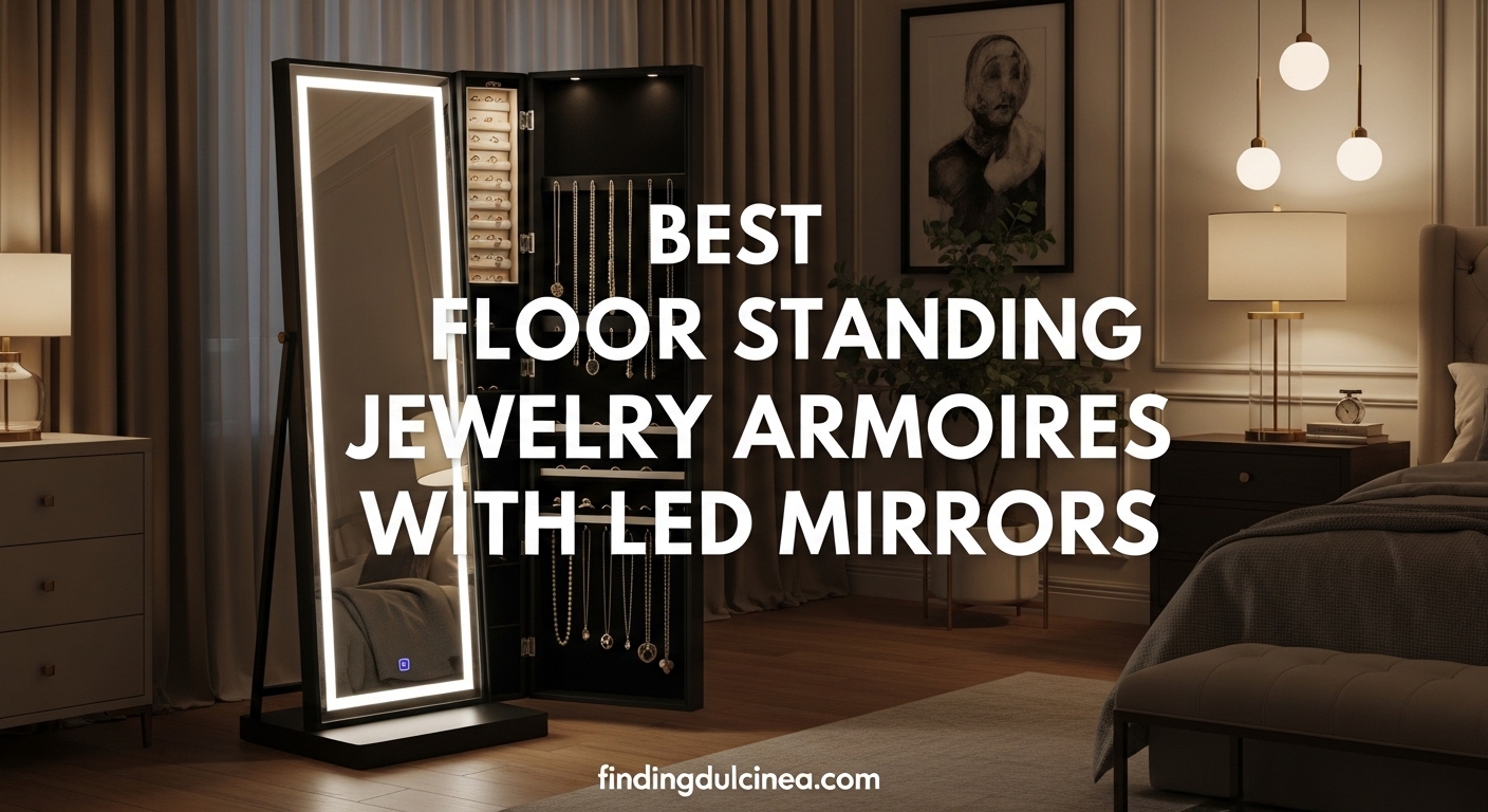 Best Floor Standing Jewelry Armoires With LED Mirrors