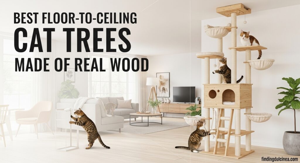 Best Floor-to-Ceiling Cat Trees Made of Real Wood