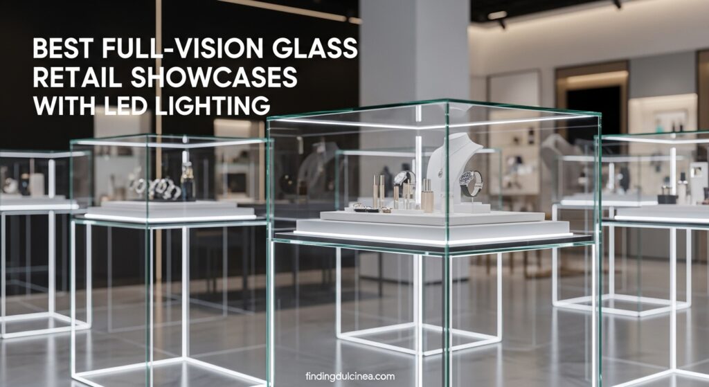 Current image: Best Full-Vision Glass Retail Showcases With LED Lighting