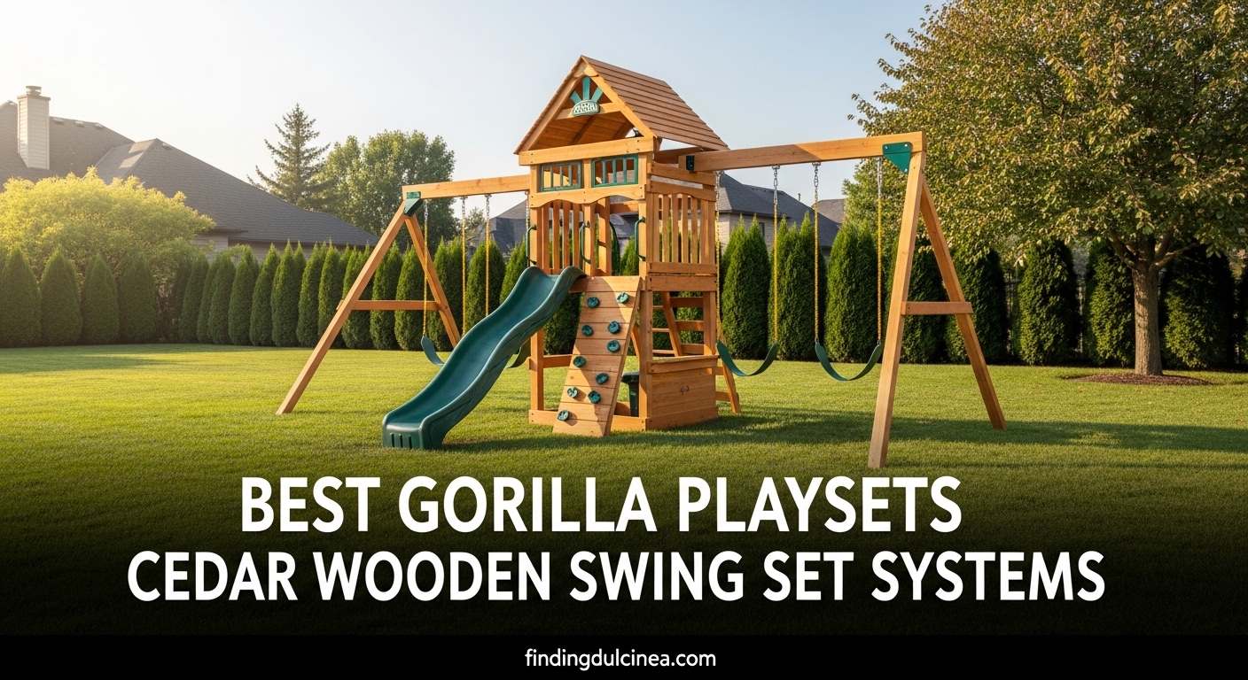 Best Gorilla Playsets Cedar Wooden Swing Set Systems