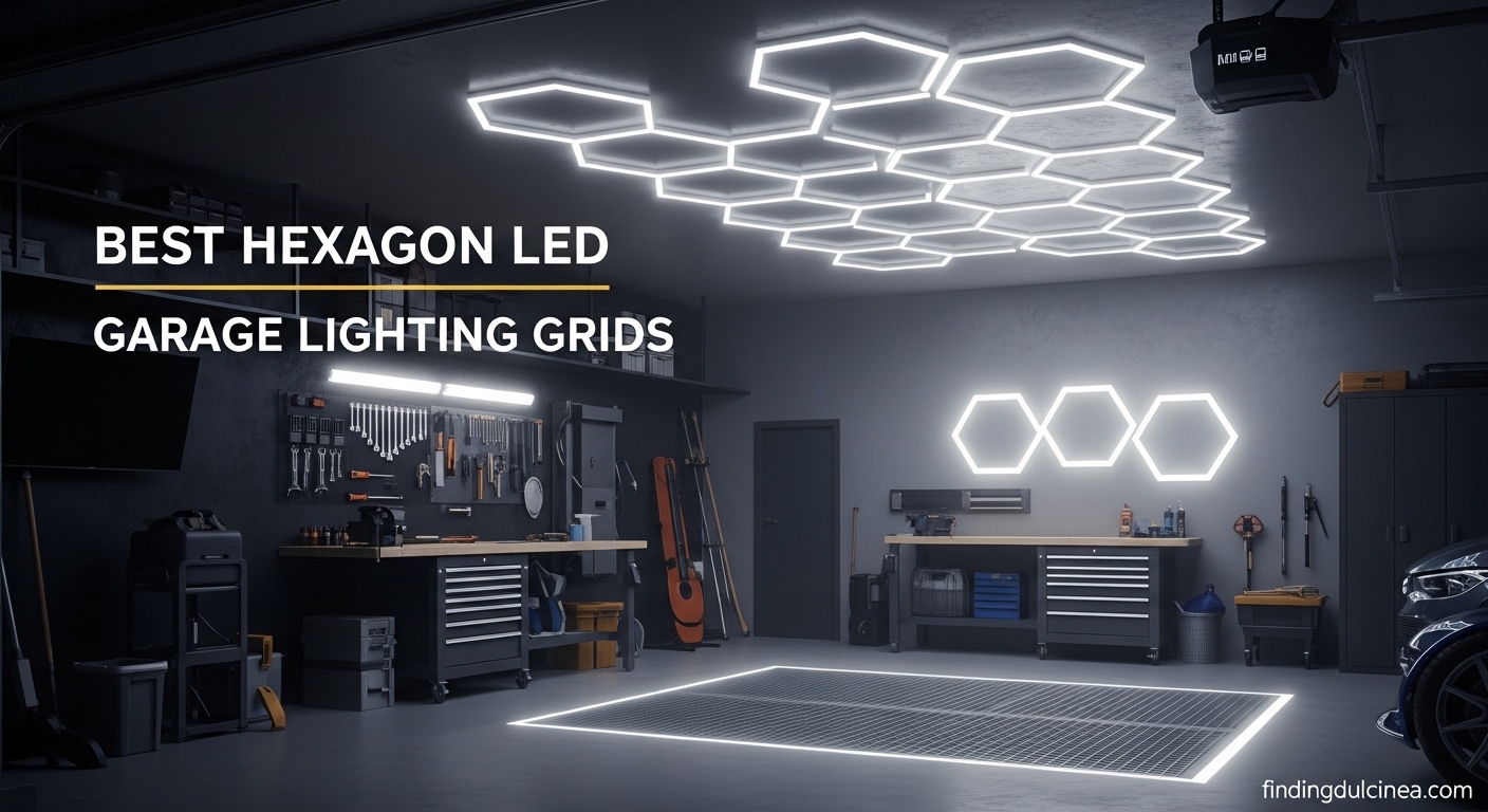 Best Hexagon LED Garage Lighting Grids