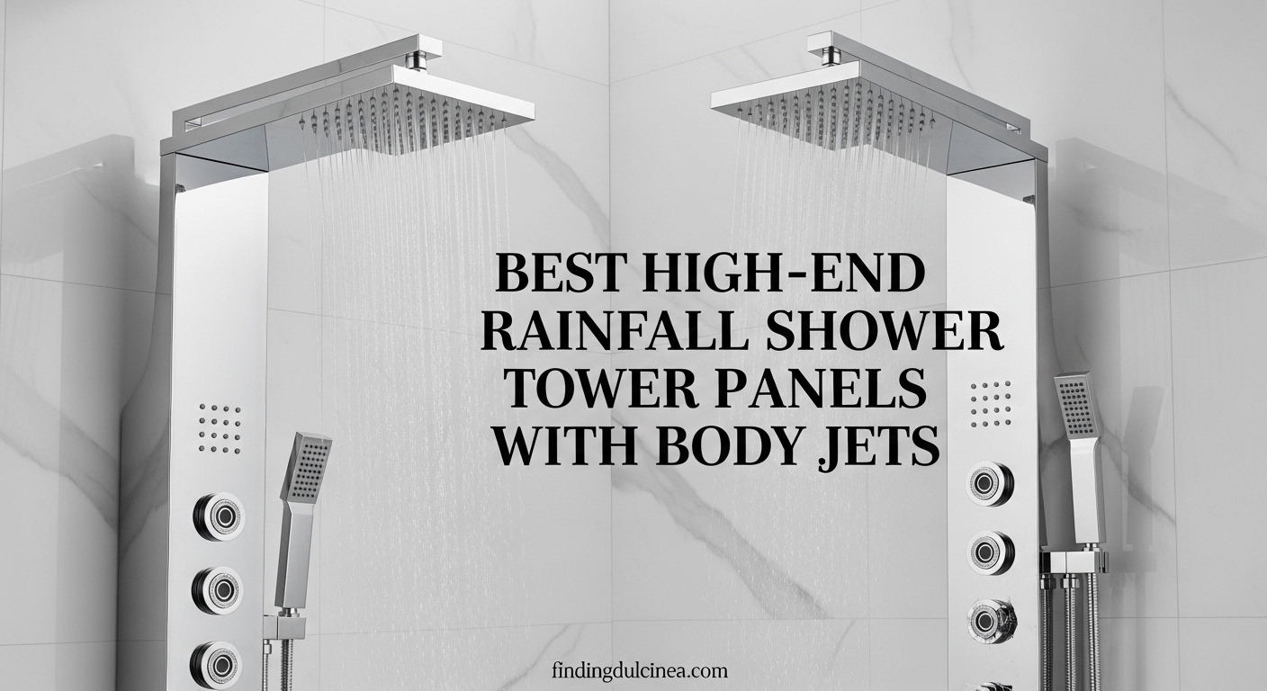 Best High-End Rainfall Shower Tower Panels with Body Jets