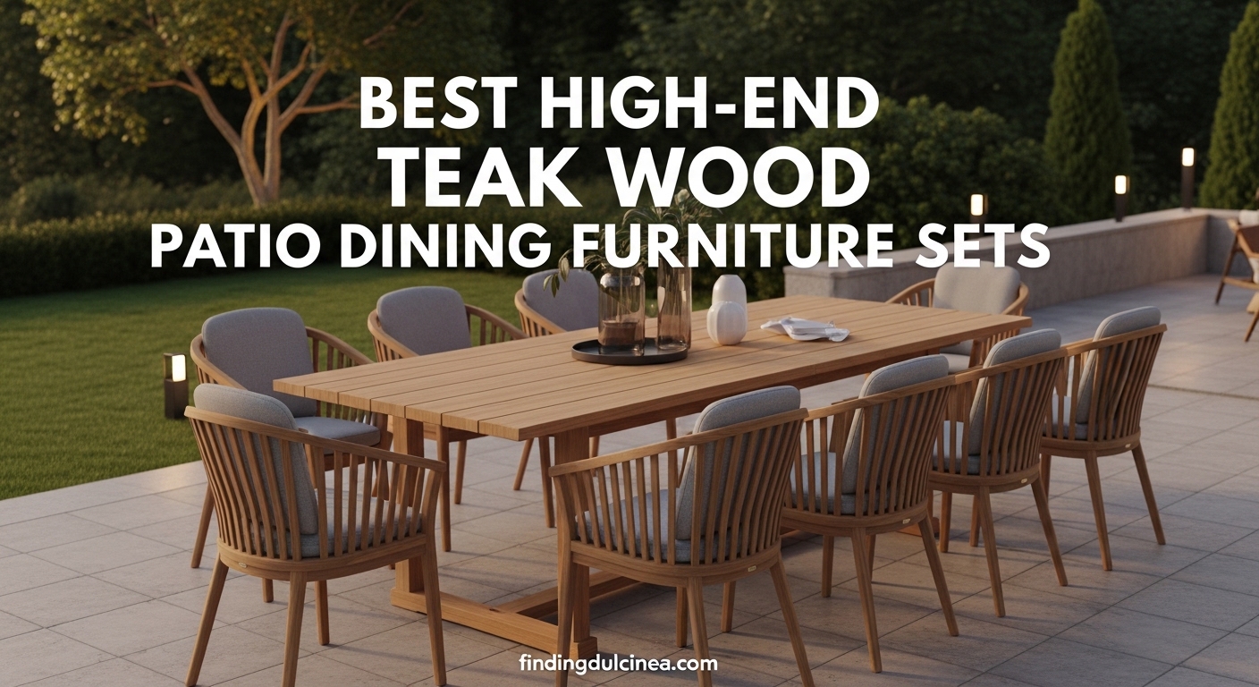 Best High-End Teak Wood Patio Dining Furniture Sets