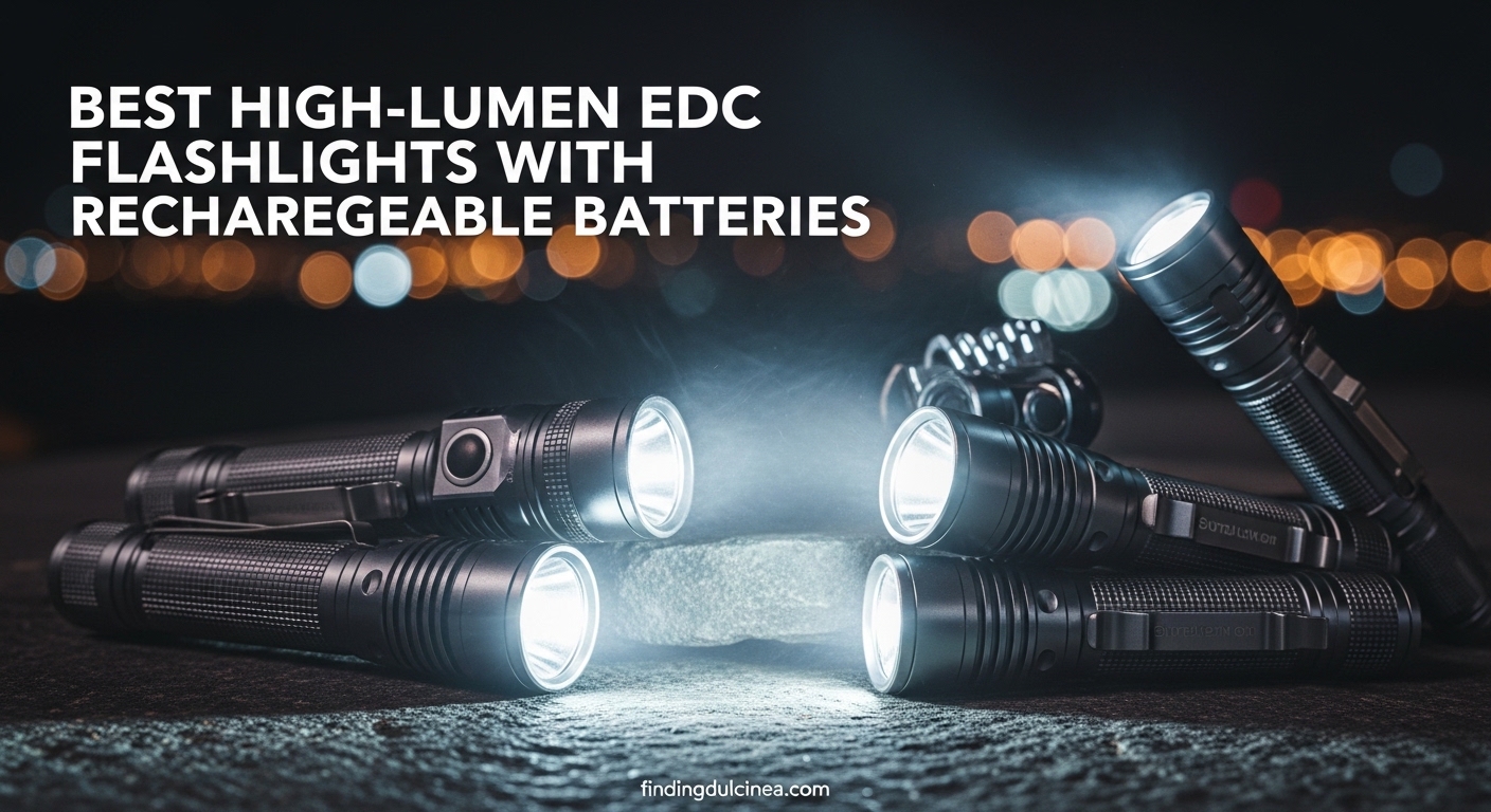 Best High-Lumen EDC Flashlights with Rechargeable Batteries