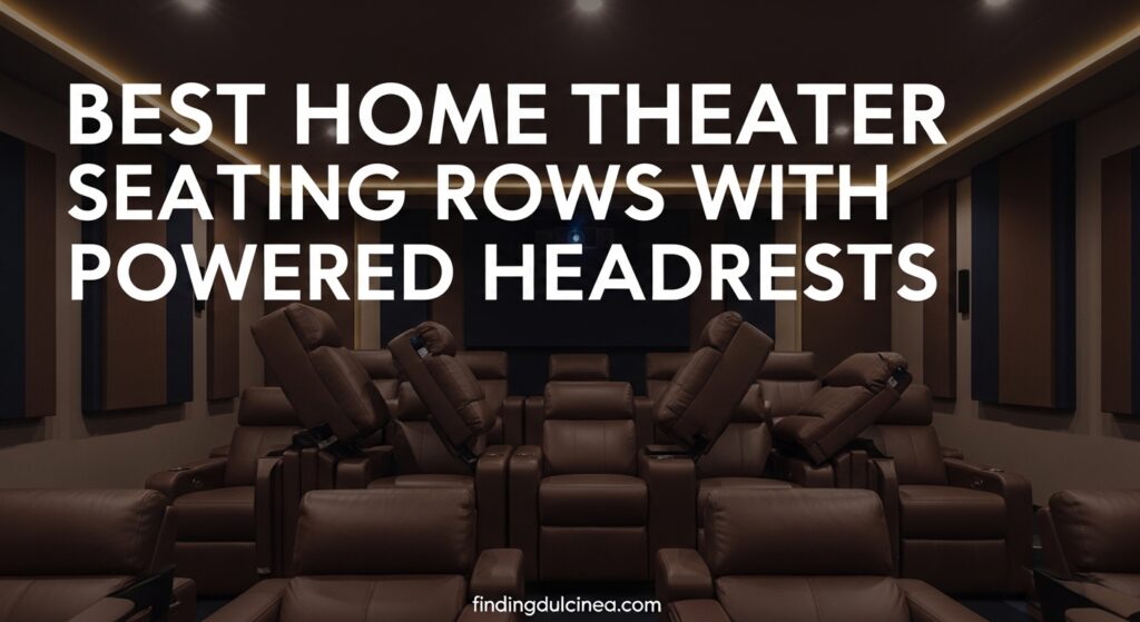 Current image: Best Home Theater Seating Rows with Powered Headrests