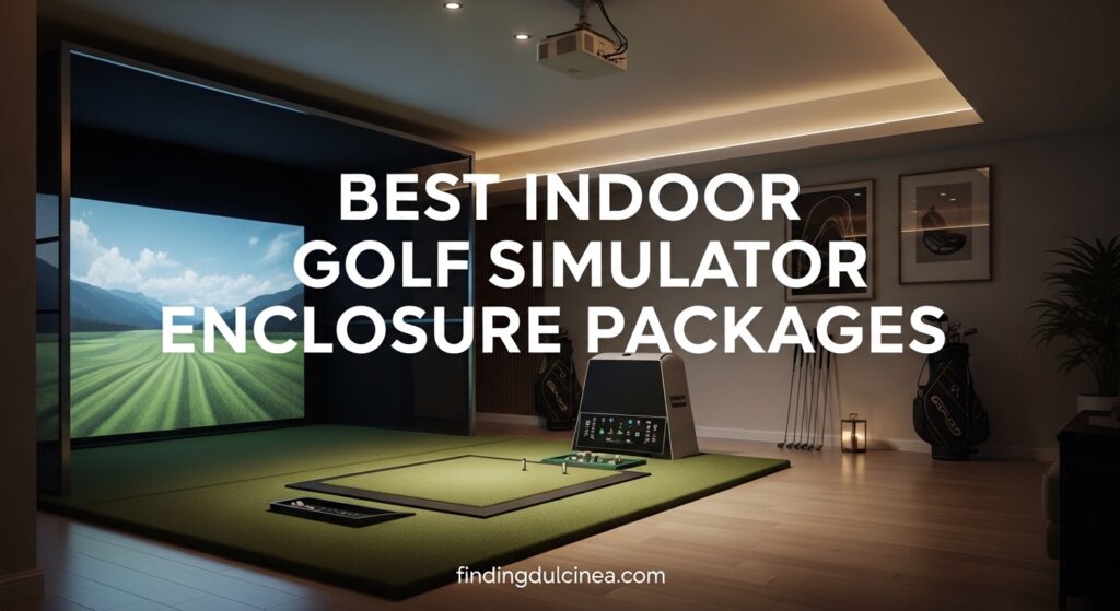 Current image: Best Indoor Golf Simulator Enclosure Packages