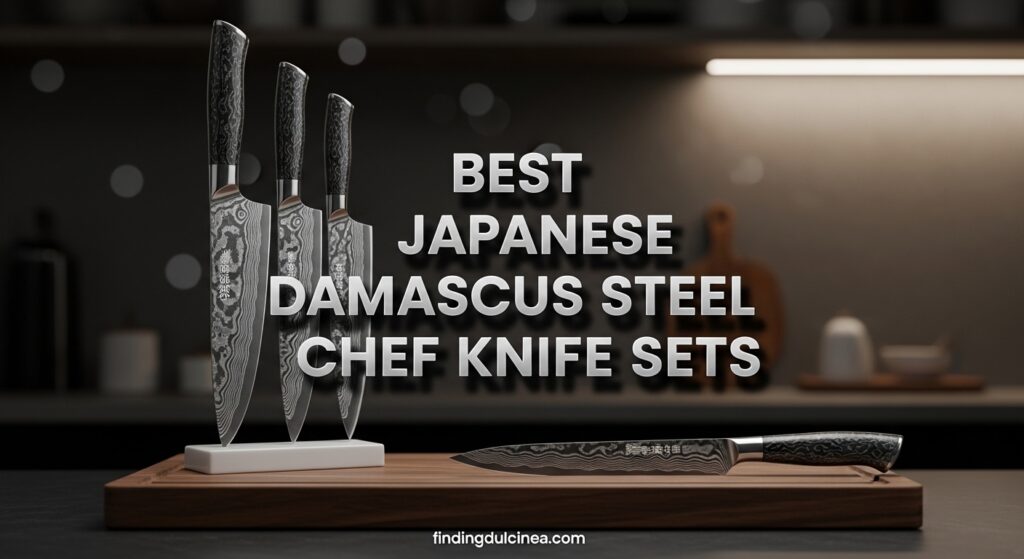 Current image: Best Japanese Damascus Steel Chef Knife Sets