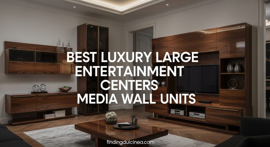 Current image: Best Luxury Large Entertainment Centers and Media Wall Units