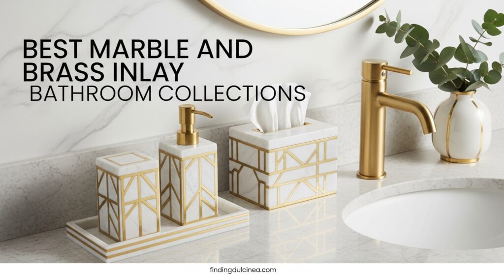 Current image: Best Marble and Brass Inlay Bathroom Collections