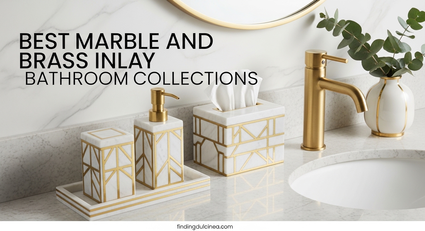 Best Marble and Brass Inlay Bathroom Collections