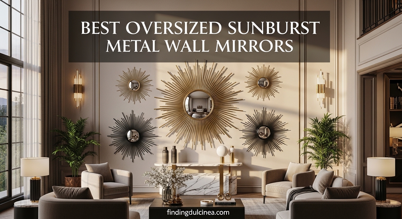 Best Oversized Sunburst Metal Wall Mirrors