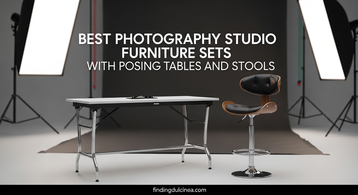 Best Photography Studio Furniture Sets with Posing Tables and Stools