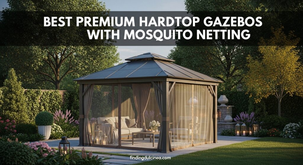 Current image: Best Premium Hardtop Gazebos with Mosquito Netting
