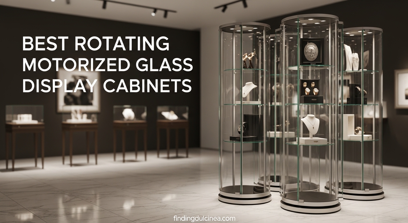 Best Rotating Motorized Glass Display Cabinets