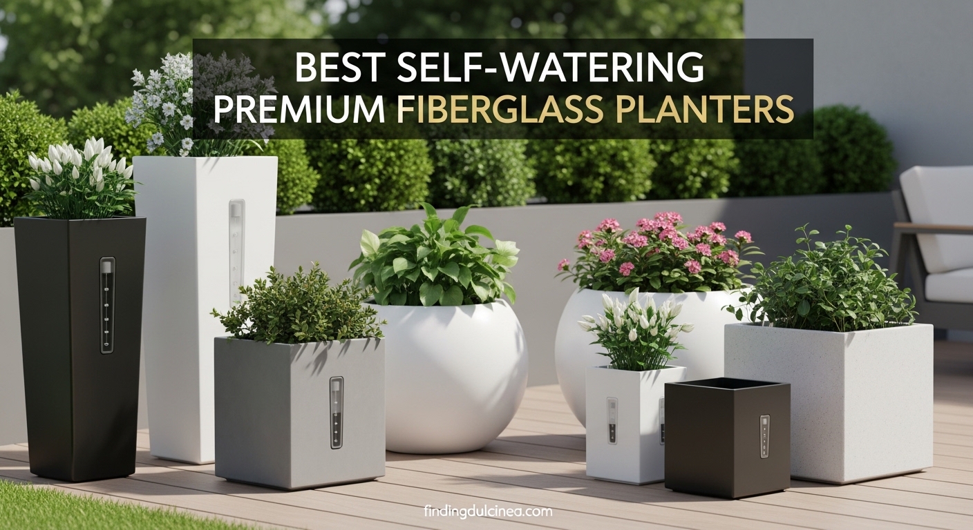 Best Self-Watering Premium Fiberglass Planters