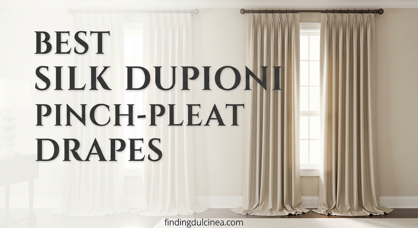 Best Silk Dupioni Pinch-Pleat Drapes