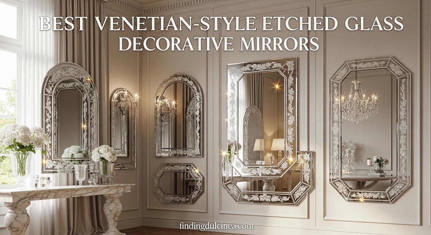 Best Venetian-Style Etched Glass Decorative Mirrors