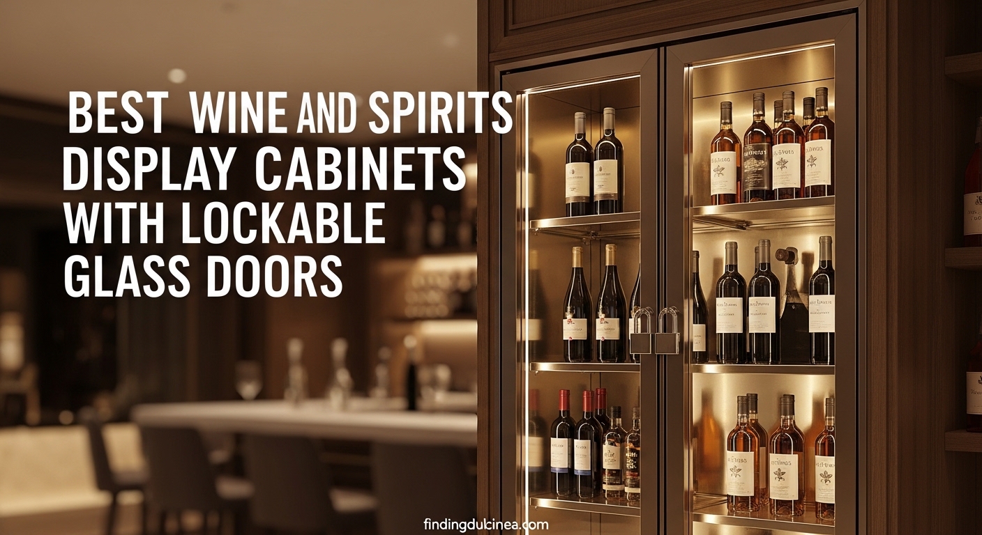 Best Wine and Spirits Display Cabinets with Lockable Glass Doors