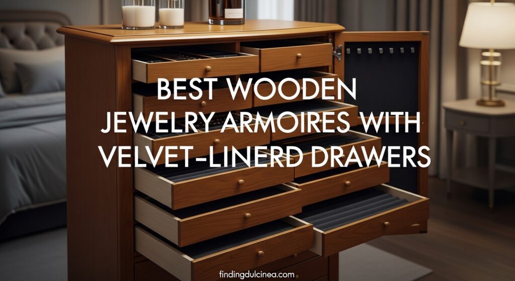 Best Wooden Jewelry Armoires With Velvet-Lined Drawers
