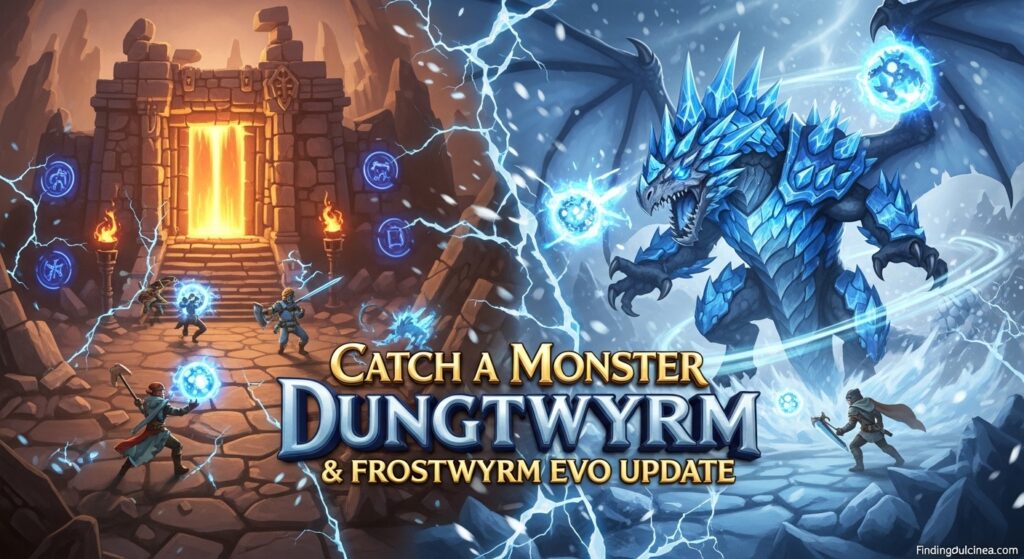 Current image: Catch a Monster Dungeon & Frostwyrm EVO Update