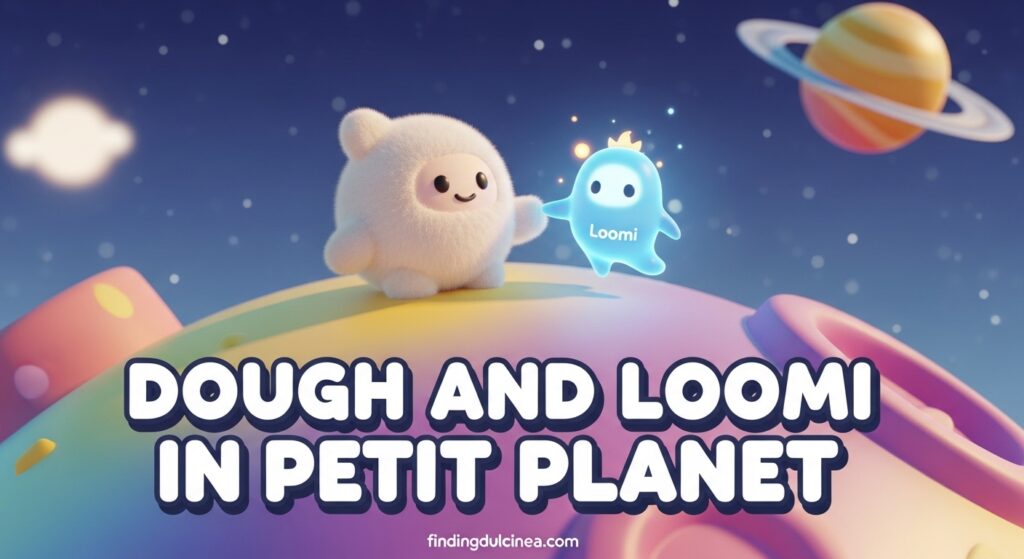Current image: Dough and Loomi in Petit Planet