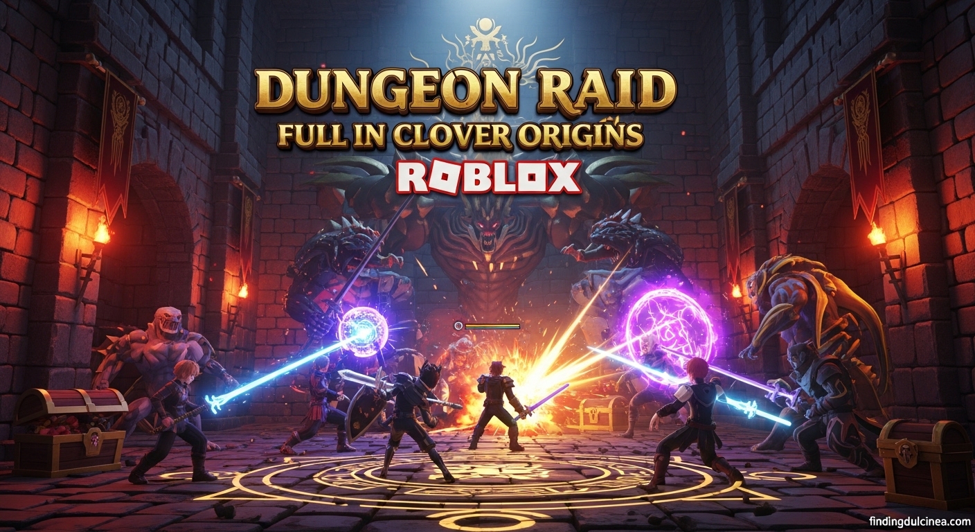 Dungeon Raid Full in Clover Origins Roblox