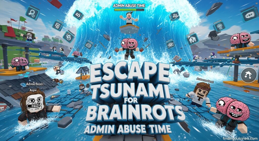Current image: Escape Tsunami For Brainrots Admin Abuse Time