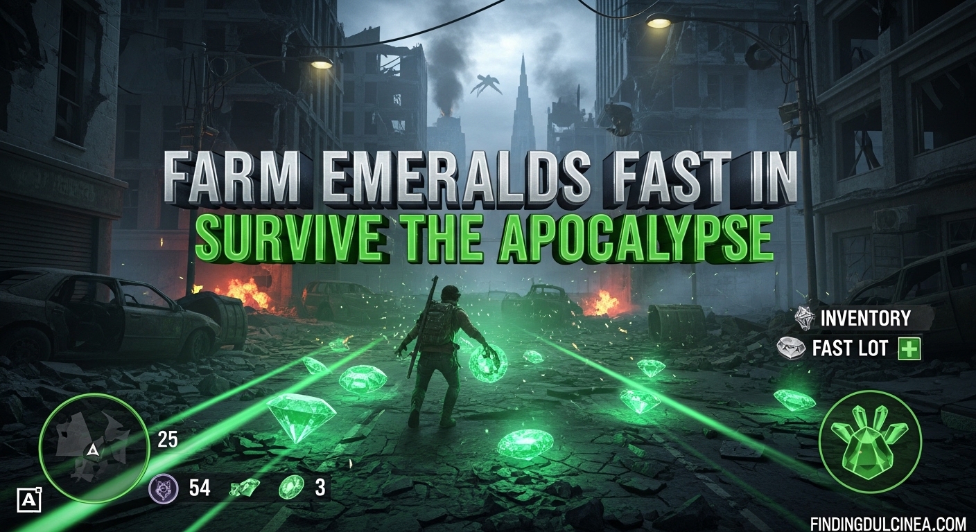 Farm Emeralds Fast in Survive the Apocalypse