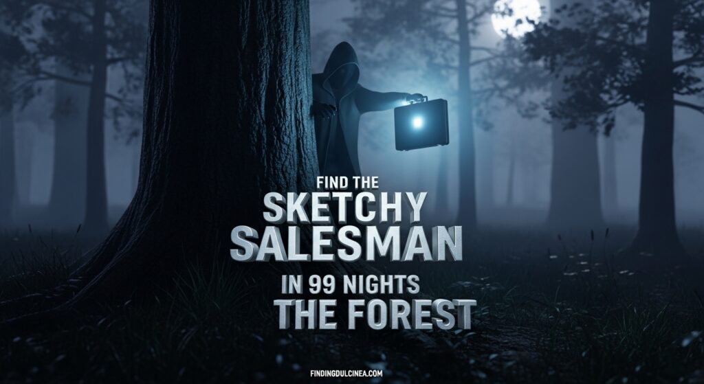 Current image: Find the Sketchy Salesman in 99 Nights in the Forest