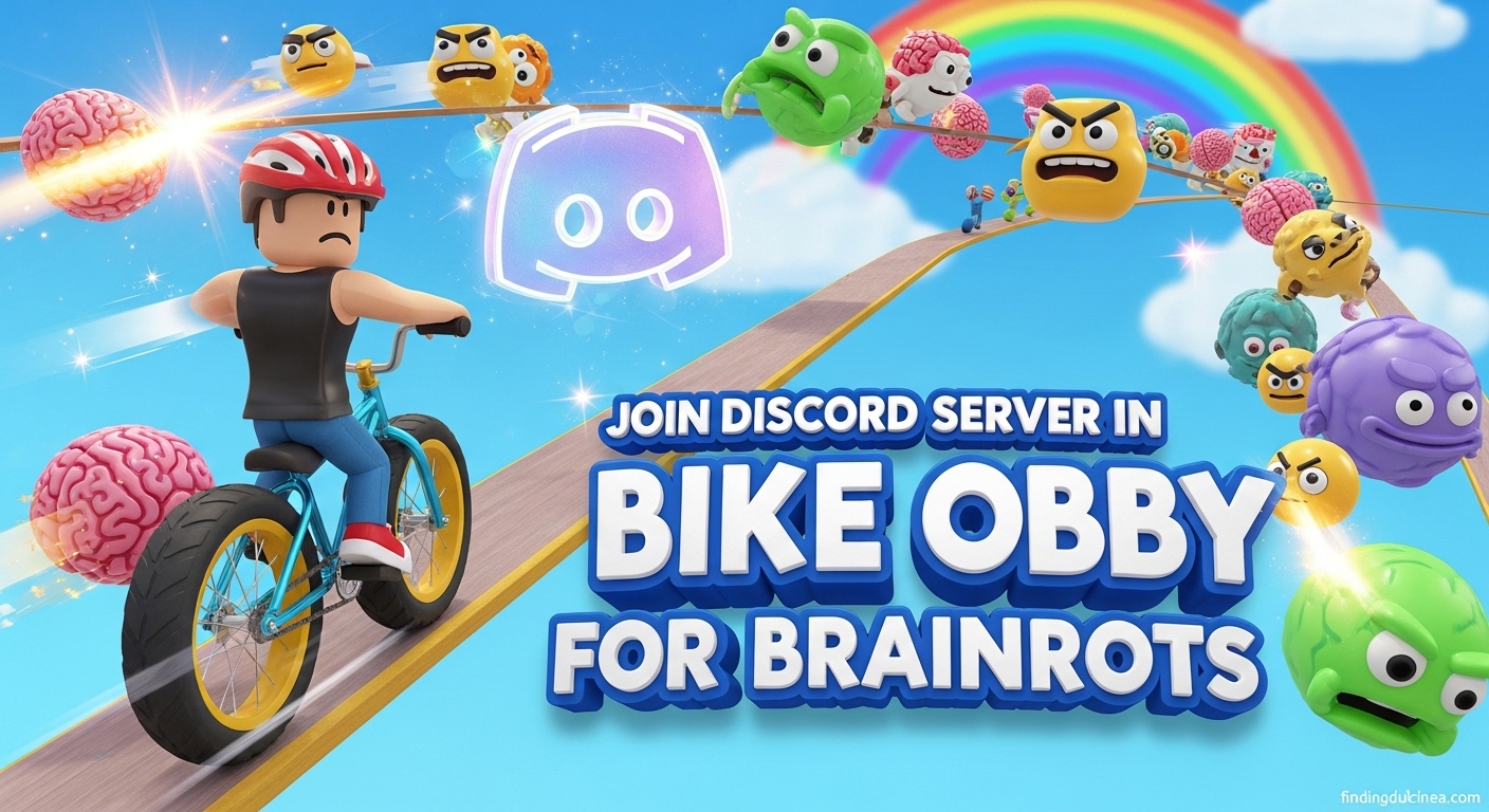 Join Discord Server in Bike Obby For Brainrots