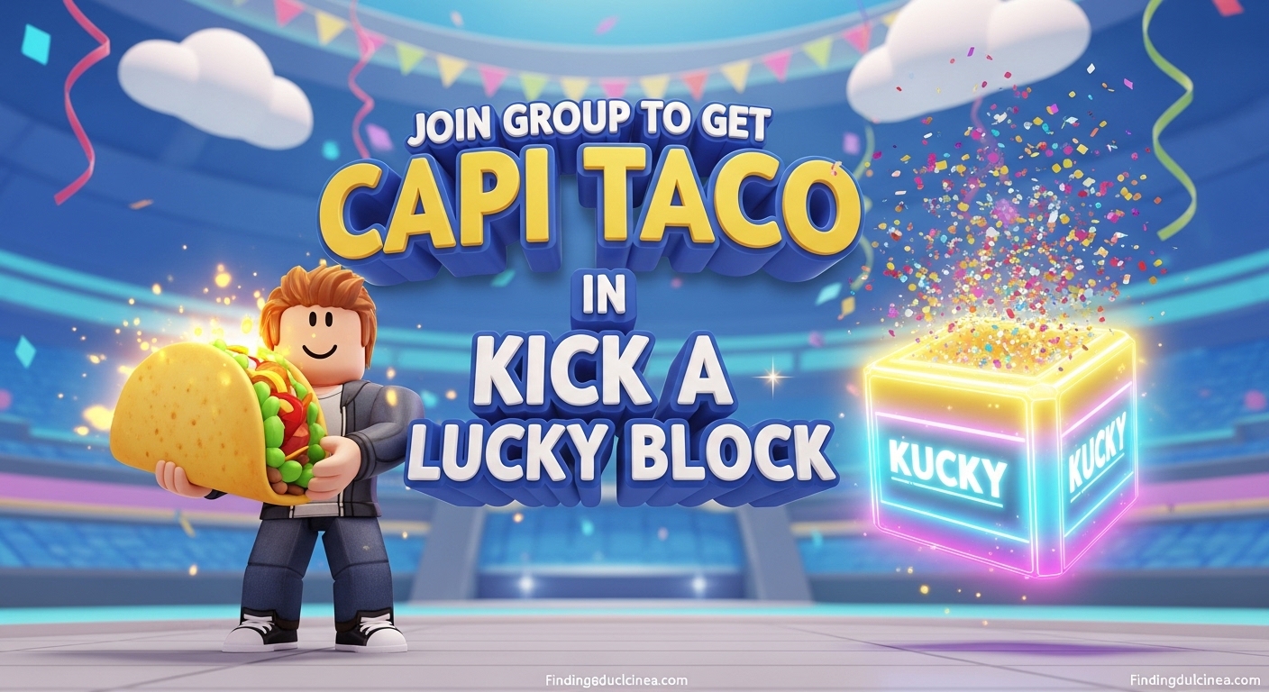 Join Group to Get Capi Taco in Kick a Lucky Block