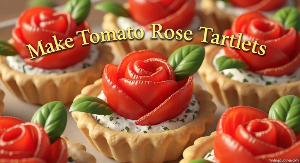 Current image: Make Tomato Rose Tartlets