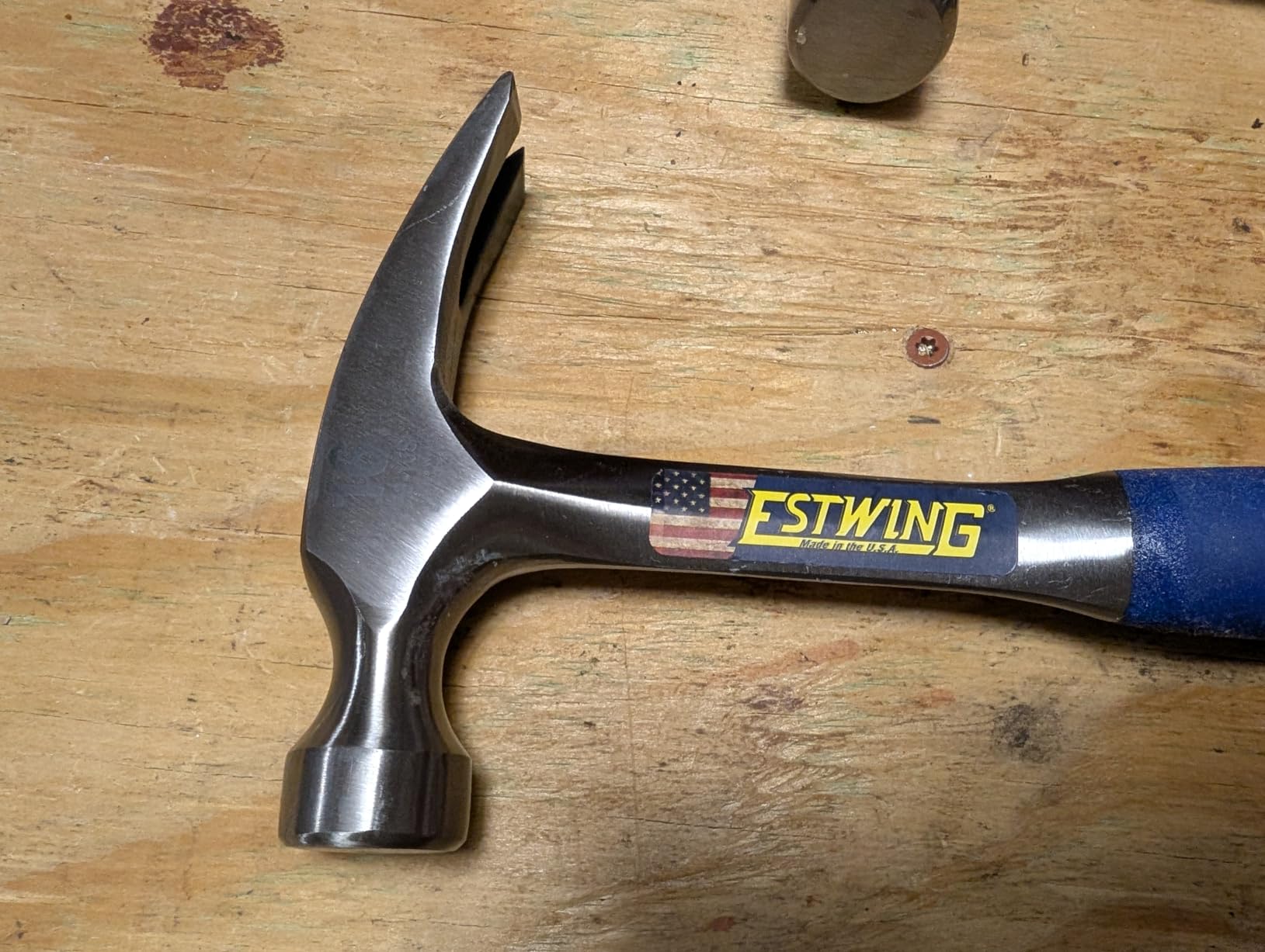 ESTWING Hammer - 16 oz USA Made Straight Rip Claw Hammer with Smooth Face & Shock Reduction Grip - E3-16S customer photo 1