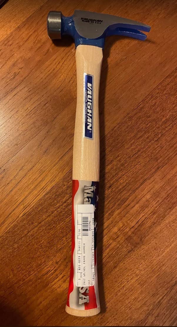 VAUGHAN CF2-HC California Framer Hammer, 19 oz Milled, Nail Starter, Made In The USA, VN11604 customer photo 2