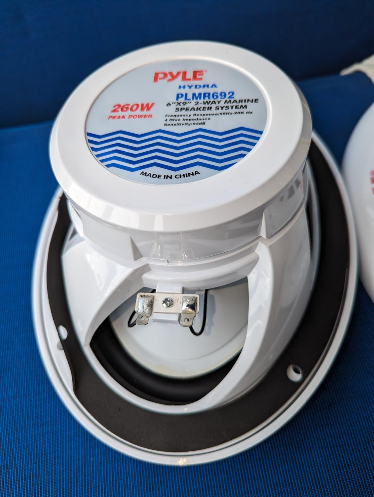 Pyle 6x9 Inch Dual Marine Speakers - 2 Way Waterproof and Weather Resistant Outdoor Audio Stereo Sound System with 260 Watt Power - PLMR692 customer photo 1