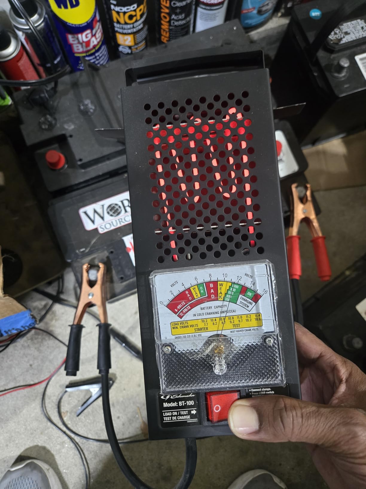 Schumacher Electric BT-100 100A Car Battery Load Tester and Voltmeter for 6V/12V Batteries customer photo 1