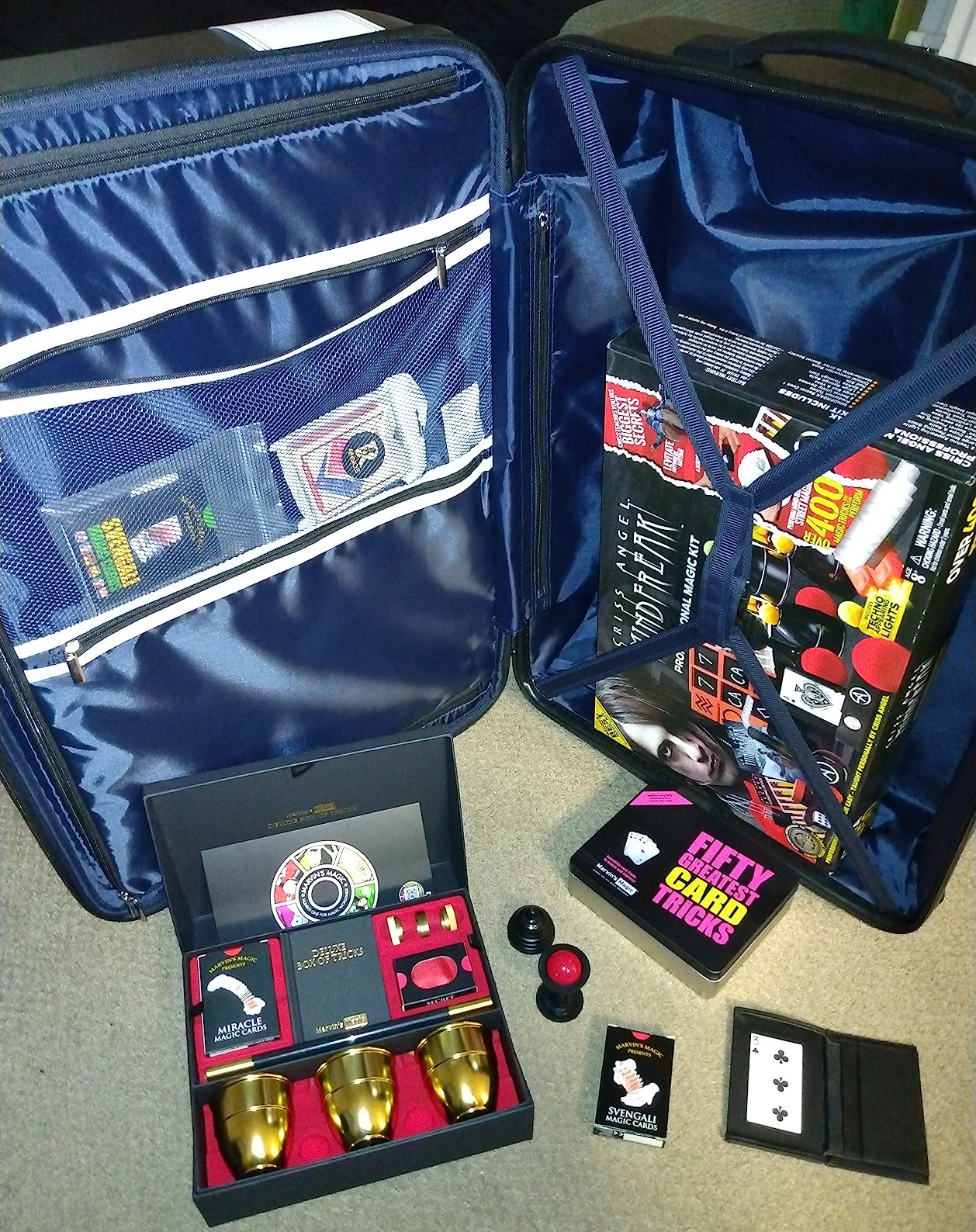 Marvin's Magic - Fifty Greatest Card Tricks Set - Children & Adults Magic Card Deck - Comes in Gift Set Tin - Suitable for +8 customer photo 1