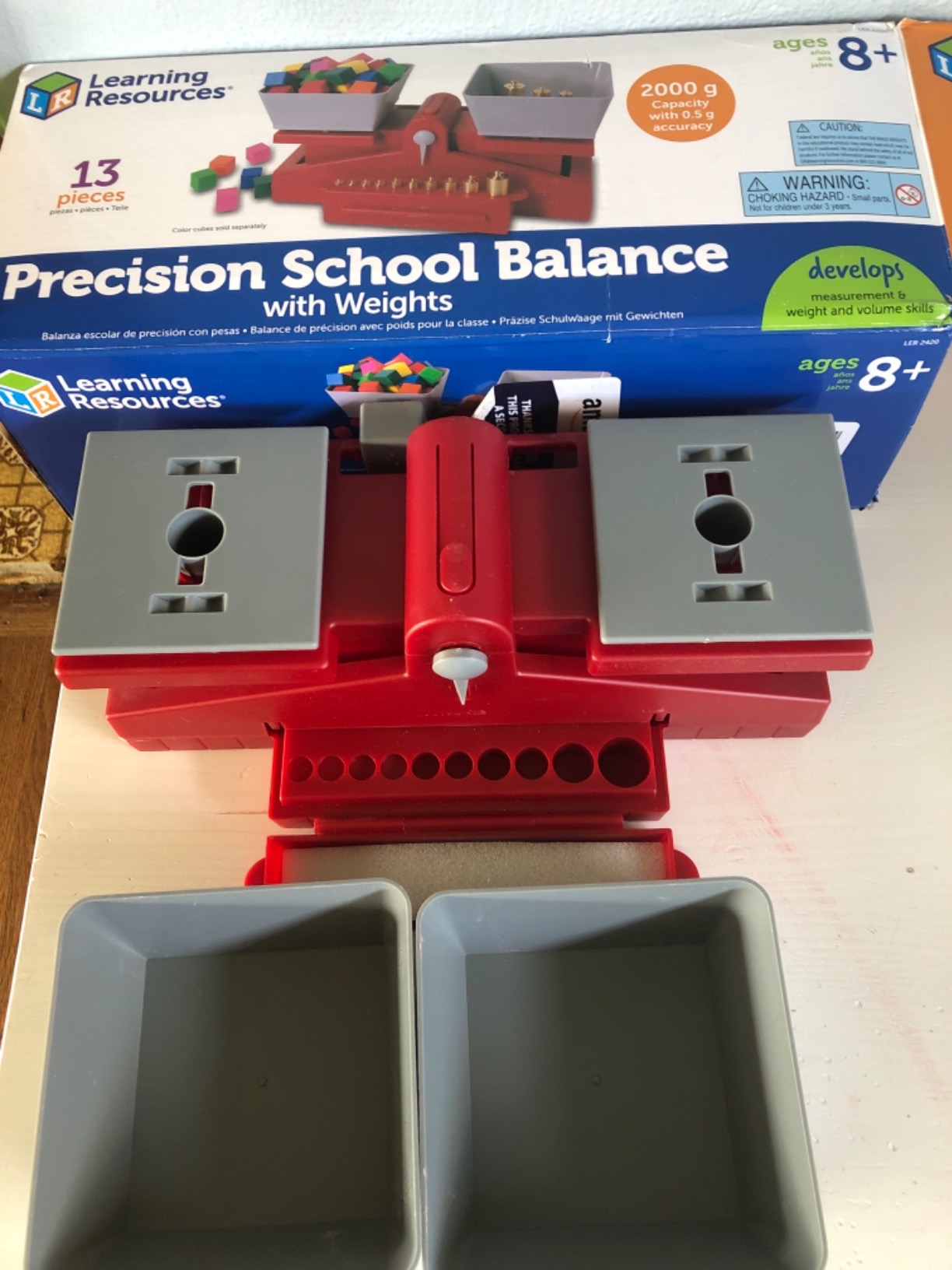 Learning Resources Precision School Balance, Includes Weights, Grades 4 and up customer photo 1