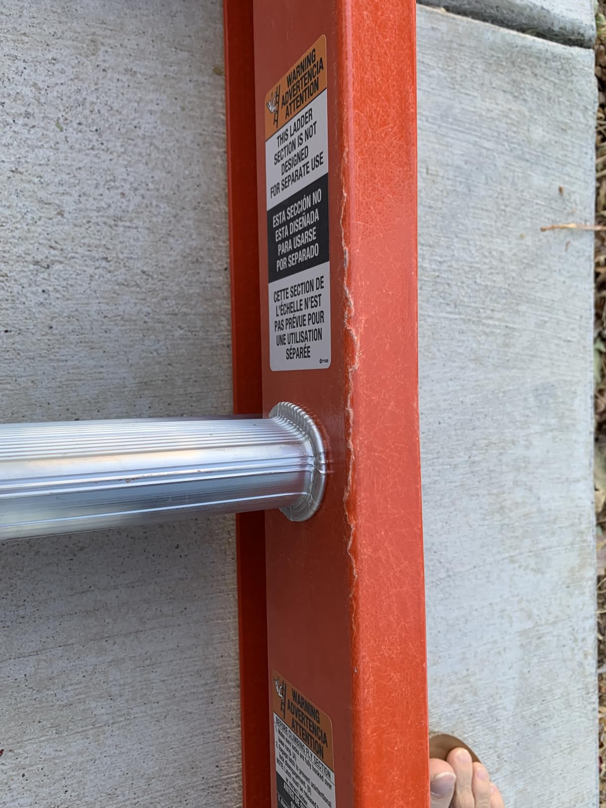 Louisville Ladder 16-foot Fiberglass Extension Ladder, 300-Pound Type IA, FE3216 customer photo 1