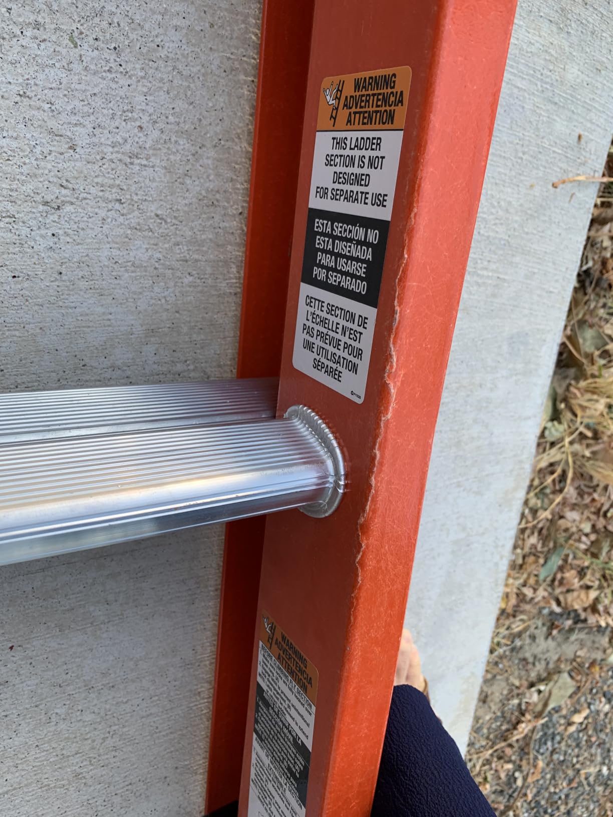 Louisville Ladder 16-foot Fiberglass Extension Ladder, 300-Pound Type IA, FE3216 customer photo 2