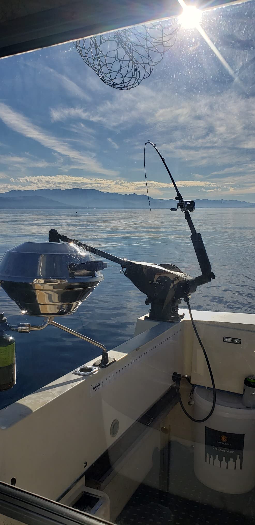 Magma A10-205 Marine Kettle Portable Gas Grill - Stainless Steel BBQ for Boats - Wind-Resistant Design, Safe Propane Connection, Stay Cool Handle - 15