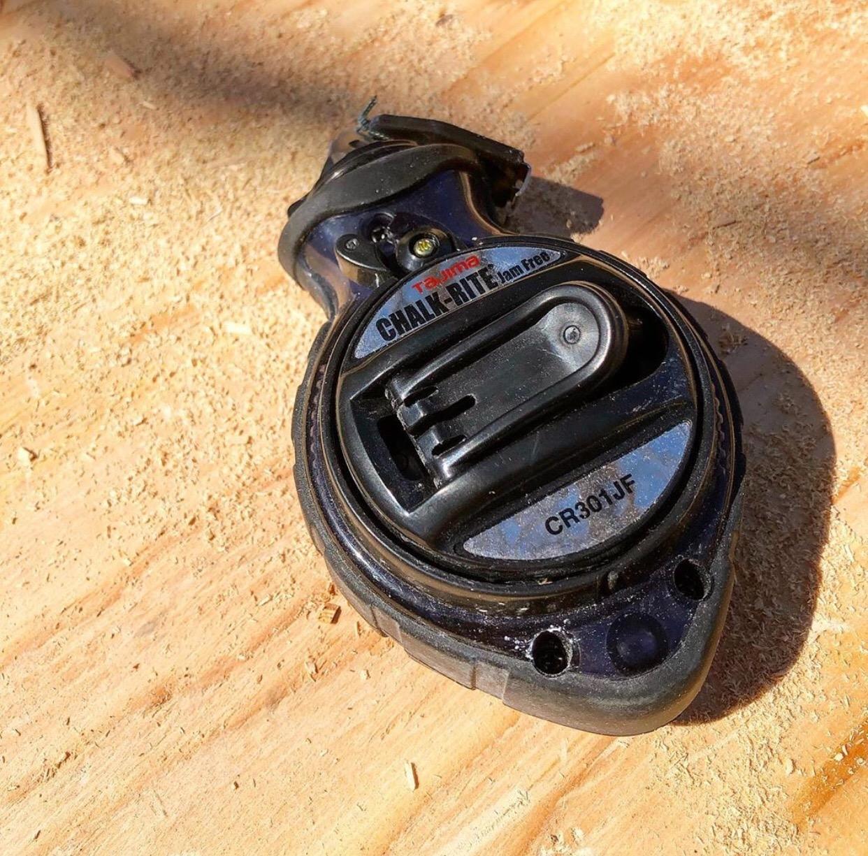 TAJIMA Chalk Line - Chalk-Rite Jam Free Chalk Box with Extra Bold 1mm Snap Line & Five Gear Quick Retrieval - CR301JF customer photo 2