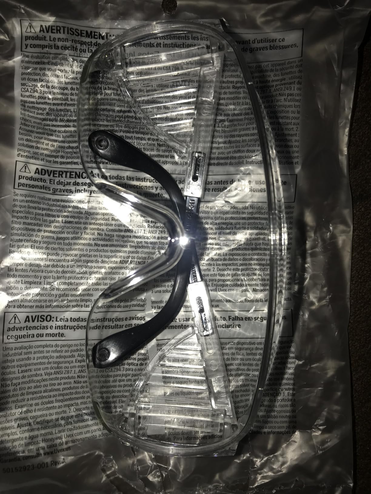 Honeywell Uvex Ultra-Spec 2000 Visitor Specs Safety Glasses with Clear Uvextreme Anti-Fog Lens (S0250X) customer photo 1