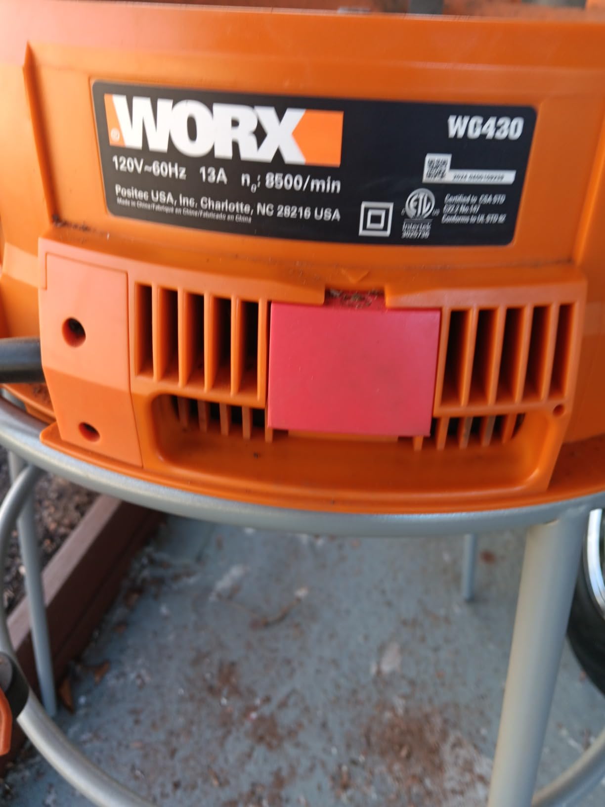 Worx 13 Amp Electric Leaf Mulcher, Leaf Shredder with High-Compression Mulching, Powerful & Compact Yard Waste Shredder, Corded, WG430 customer photo 1