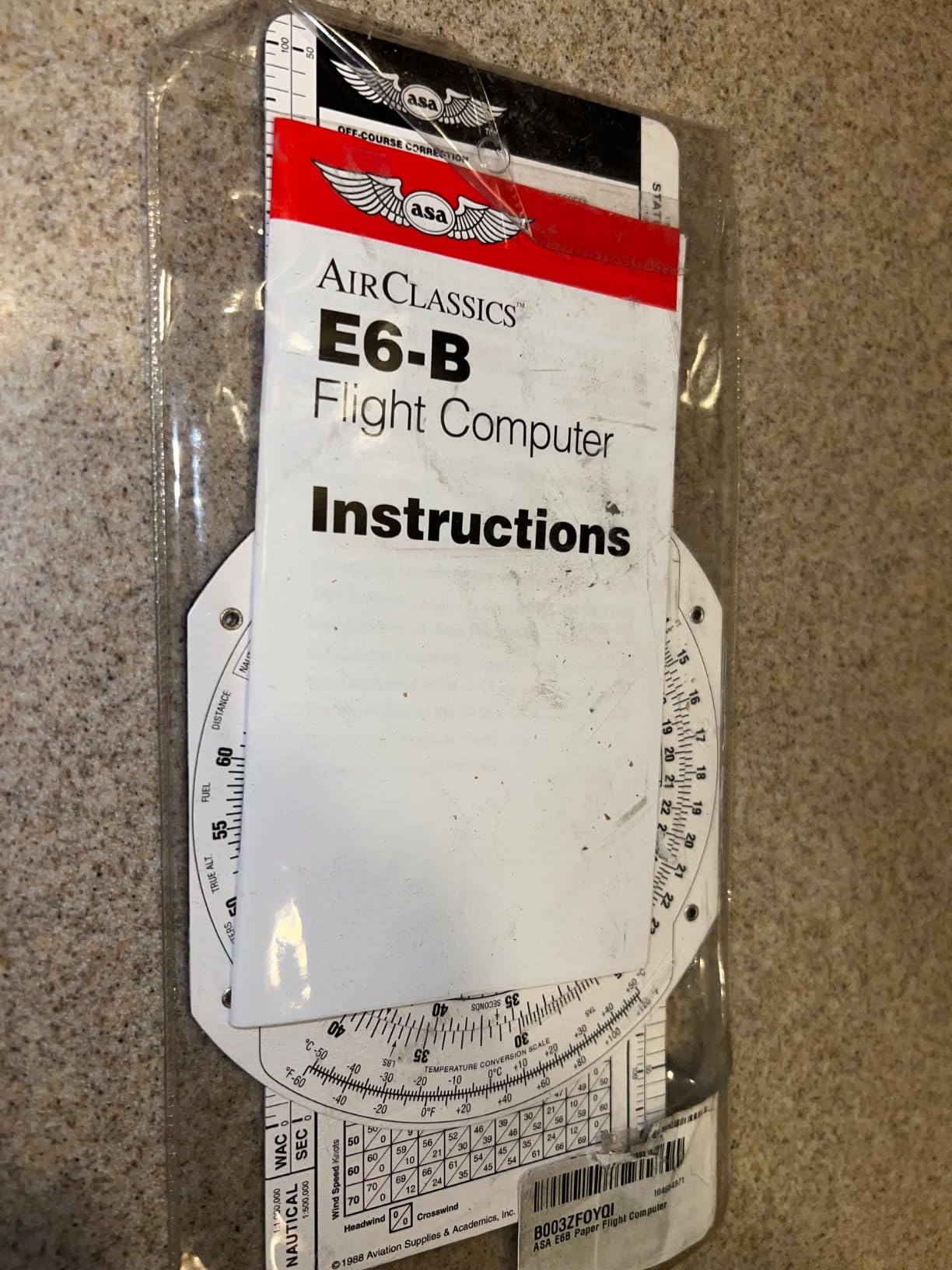 ASA E6B Paper Flight Computer customer photo 2